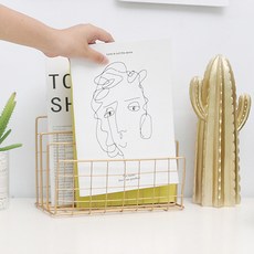 펀타스틱 쓰리스텝 잡지꽂이, 골드, 3단