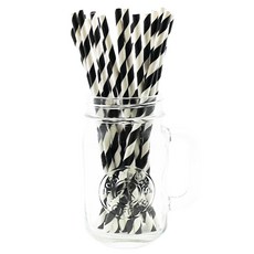 MEO吸管紙 黑白色, 2個, 100入