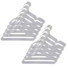마켓플랜 논슬립 유아용 코팅 옷걸이, 그레이, 100개입
