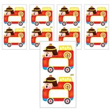 환타스틱스 탈것 이름표 2p, 소방차, 5개입