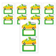 환타스틱스 신발1 이름표 2p, 노랑, 5개입