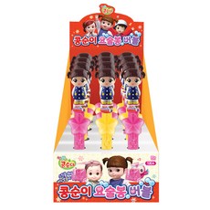 Kongsuni 小荳娃娃 魔法棒造型吹泡泡玩具 粉紅色 6支+黃色 6支組, 混色