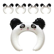 WOW PARTY KOREA 熊貓氣球髮箍, 混色, 5入