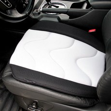 noble angel 紅線 1人座車用坐墊, 白色, 1個