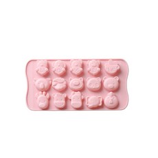 YN SY191 矽膠製冰盒, 粉紅色, 1個