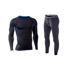 NAYA STYLE 男款運動長袖T恤+內搭長褲 M2SET-182-1 2入