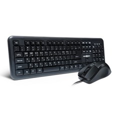 MICRONICS MANIC電腦有線配件組, 鍵盤 (KM110-A)、鼠標 (KM110-B), 黑色的