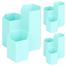 데어리즈 육각 3구 다용도정리함, 블루, 3개입