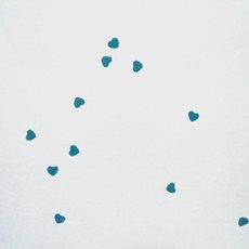 Hanji by OA紫色花韓紙 A4 15張, 藍色心, 10片