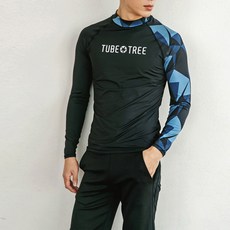 NAYA STYLE 男式關島長袖防護罩上衣 + 短褲套裝