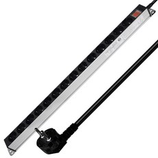 SERVER TAP 鋁製1開14插延長線 HDSVAL-1415 黑色, 1.5m, 1個