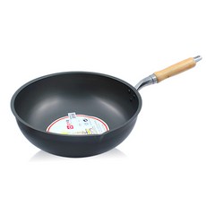 電磁爐適用木柄炒鍋, 36cm, 1個