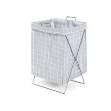 LIVING HAPPY 大容量多功能回收箱, 格紋, 1個