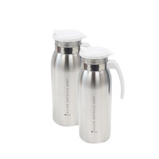 Kitchen-Art Juno不鏽鋼矽膠蓋水壺 2入, 白色的, 2L