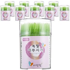 Living Well 圓罐澱粉製牙籤, 1件, 10個