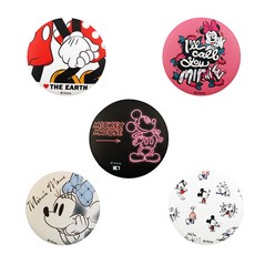 CHILSUNG 迪士尼印花圓鏡 5入, 米奇與朋友們, 1組