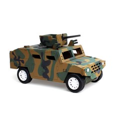YoungModeler 英工房 裝甲偵察車 回力玩具 TM-555, 混合顏色, 1個