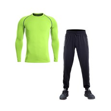 NAYA STYLE 男款長袖運動T恤+運動褲套裝 M2SET-158-3