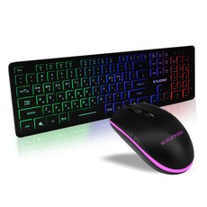 지클릭커 키보드 마우스 세트, GMK-M270, 블랙, 일반형