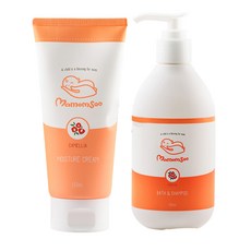 MamomSoo 保濕霜 150ml+沐浴露 300ml, 1組