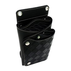 리케이 6정용 벨트 가위집 합성가죽, 블랙, 1개