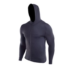 NAYA STYLE 男士健身房上衣連帽拉鍊 MA-114-1