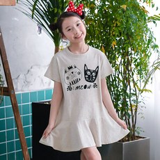 jackid 女童透氣Miyu短袖連身裙