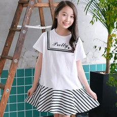 jackid 女童透氣Pretty ST短袖連身裙