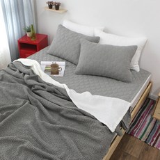 eblank 莫代爾鬆餅被毯, 灰色的