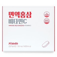 NWelth 면역홍삼 비타민C, 56정, 1개