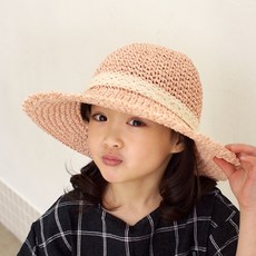 woojooi 女童蕾絲海灘草帽