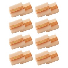 CHILSUNG 方形植絨泡芙, 淺褐色的, 8件