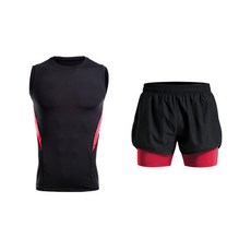 NAYA STYLE 男款健身背心+短褲 M2SET-99-2 2件組