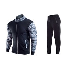 나야스타일 남성 헬스복 집업 + 트레이닝바지 2종 세트 M2SET-108-3