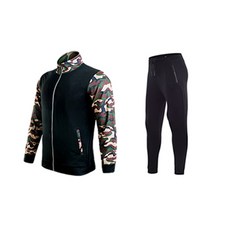 나야스타일 남성 헬스복 집업 + 트레이닝바지 2종 세트 M2SET-108-1