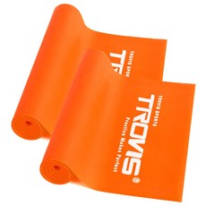 TROVIS 乳膠彈力帶, 橘色, 2個