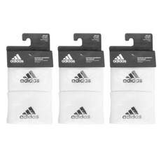 adidas 愛迪達 運動護腕 CF6279 3入, 白色
