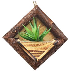 TP 玩具愛好 擬真木製方形插花盆, 混合顏色, 1個