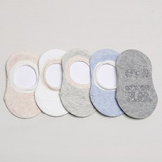 WESOCKS&PAPAMOM 兒童麻糬船型襪 5雙組