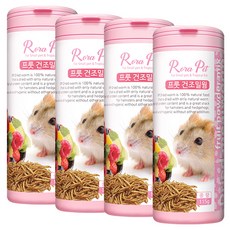 로라펫 프룻 건조밀웜, 115g, 4개