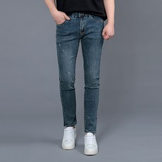 DYJEEN 男款修身刷痕牛仔褲 ME166