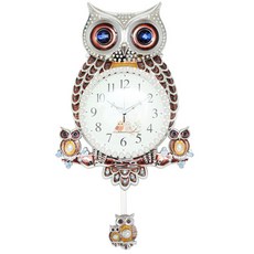 Human Tech皇家貓頭鷹擺鐘, 銀