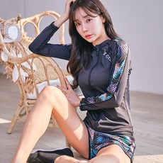 튜브트리 나야스타일 여성용 하바나 래쉬가드 세트