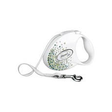 플렉시 글램 스플래쉬 리프 테이프형 반려동물 자동줄, 화이트, 1개