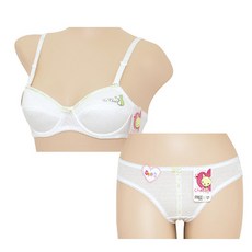 Chaton 孩童簡約鋼圈內衣+內褲組 K1008