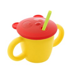 실리만 실리콘 양손컵 WSB206, 레몬, 220ml, 1개