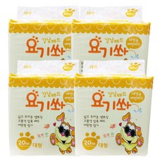 GANGNAMPAD 寵物尿墊 檸檬味, 4包, 20張