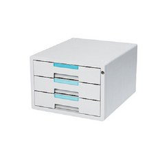 SYSmAX 系統文件盒 小型, 灰色, 3層