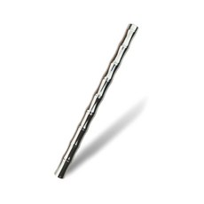 迷你玉石竹子造型金屬筆 0.5mm, 銀色, 1個