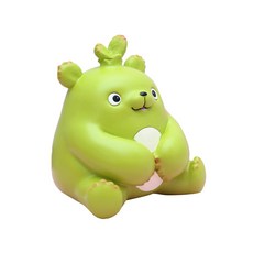 미니띠네 그린 근육 베어 저금통 소, 혼합 색상, 1개